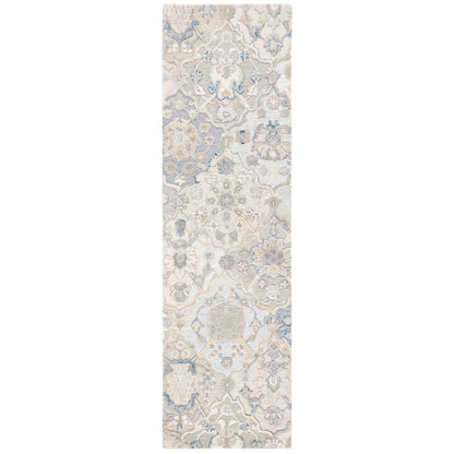 Tapis en laine imprimé floral glamour fait main SAFAVIEH