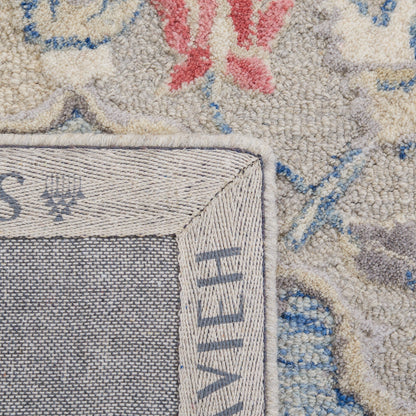 Tapis en laine imprimé floral glamour fait main SAFAVIEH