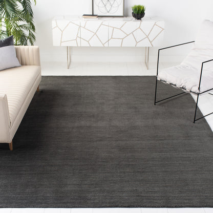 Tapis moderne en laine fait main SAFAVIEH avec bordure en palmier de l'Himalaya