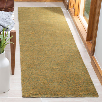 Tapis moderne en laine fait main SAFAVIEH avec bordure en palmier de l'Himalaya
