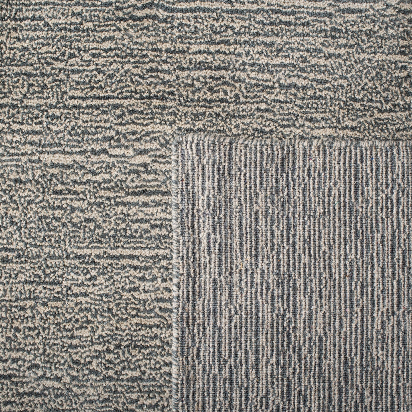 Tapis moderne en laine fait main SAFAVIEH avec bordure en palmier de l'Himalaya