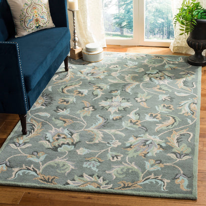 Tapis en laine floral fait main SAFAVIEH Jardin Aase Country