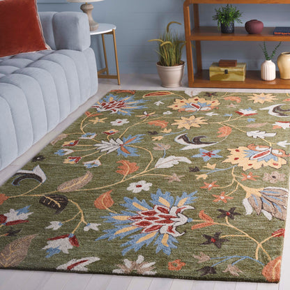 Tapis en laine fait main SAFAVIEH Jardin Asya Country