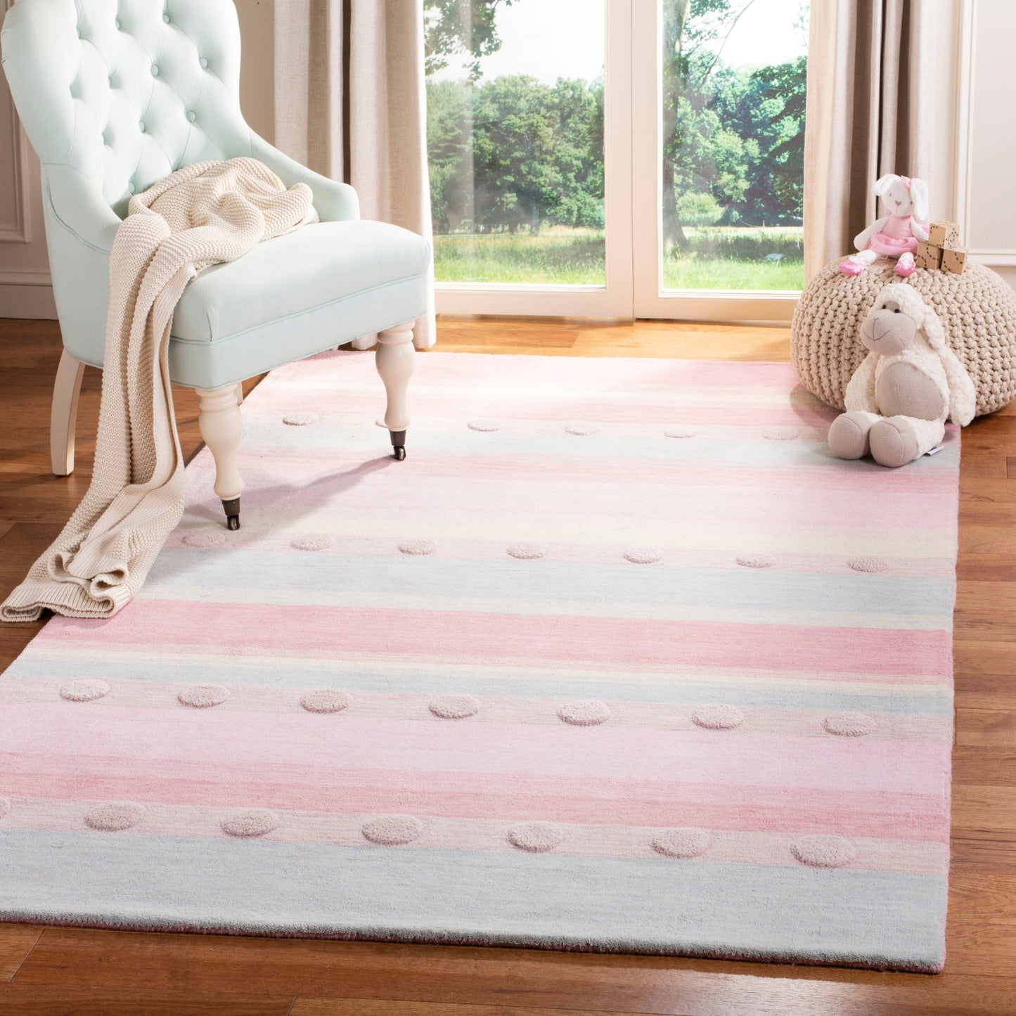 Tapis en laine Kayli fait main pour enfants SAFAVIEH