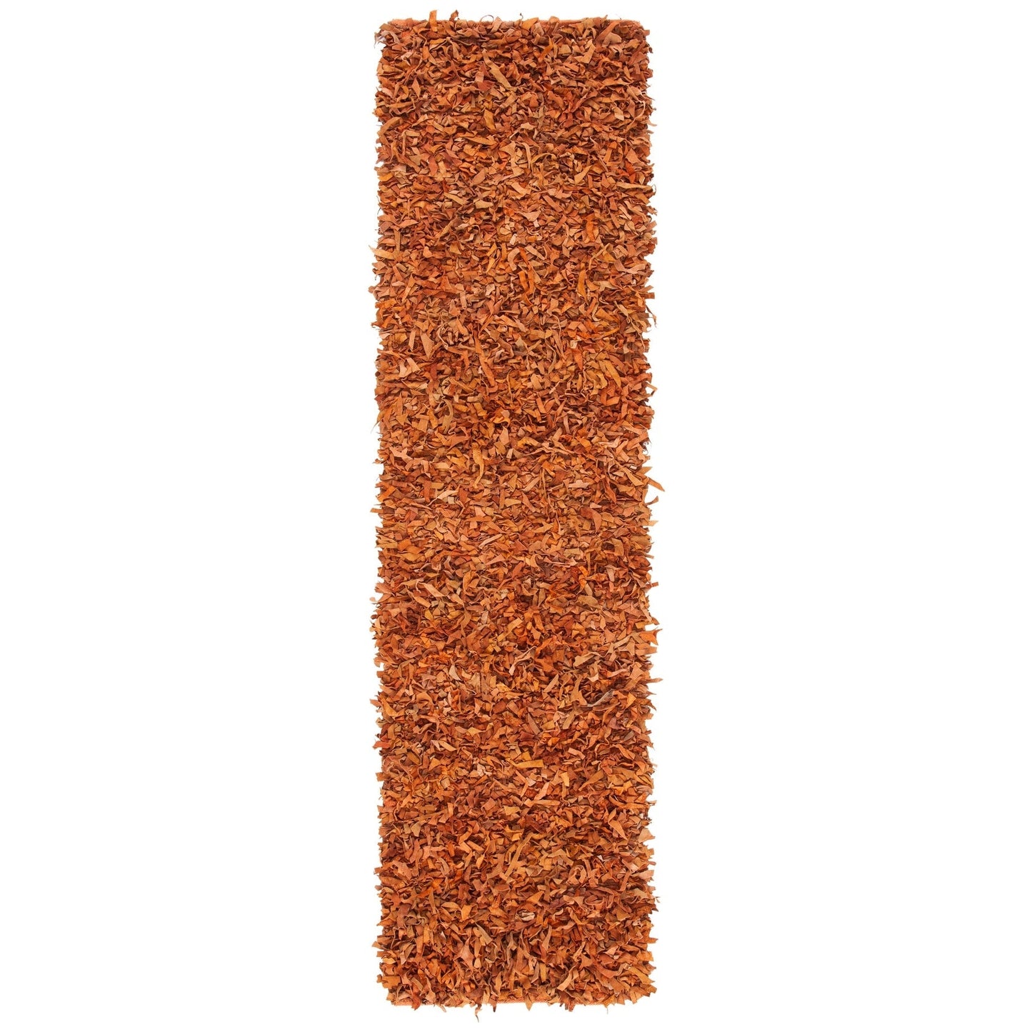 SAFAVIEH Tapis en cuir moderne à poils longs Blayne fait à la main