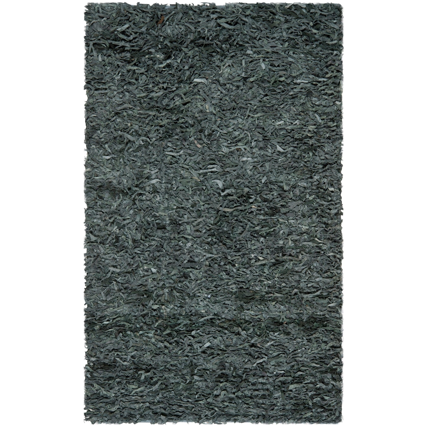 Tapis décoratif moderne en cuir fait main SAFAVIEH Shag Doinita