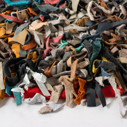 Tapis décoratif moderne en cuir fait main SAFAVIEH Shag Doinita