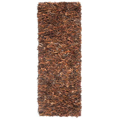 Tapis décoratif moderne en cuir fait main SAFAVIEH Shag Doinita