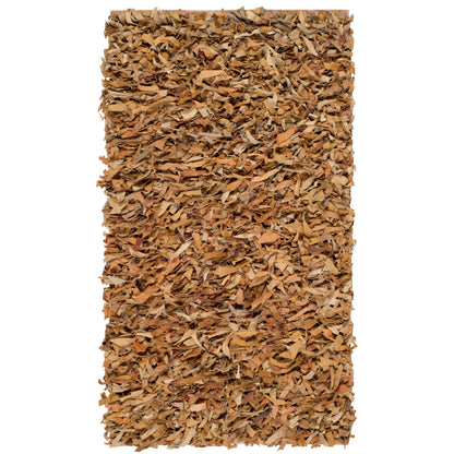 Tapis décoratif moderne en cuir fait main SAFAVIEH Shag Doinita