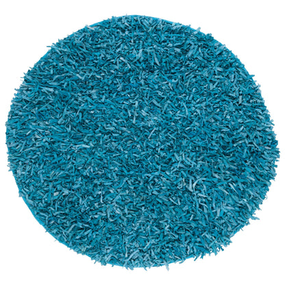 Tapis décoratif moderne en cuir fait main SAFAVIEH Shag Doinita