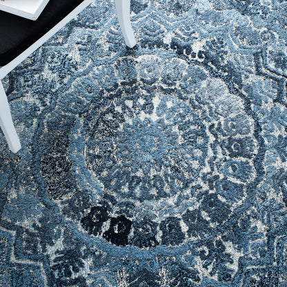 SAFAVIEH Tapis en laine à médaillon moderne Carlijn fait à la main