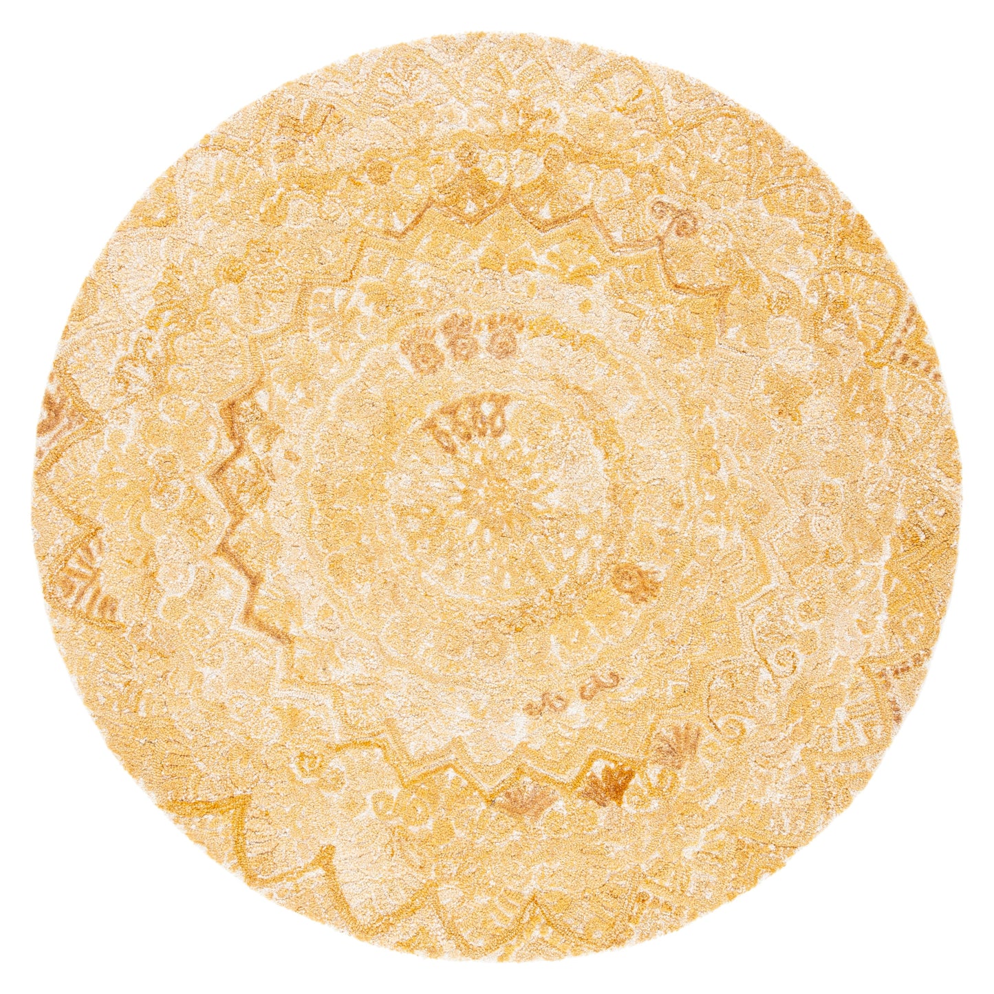 SAFAVIEH Tapis en laine à médaillon moderne Carlijn fait à la main