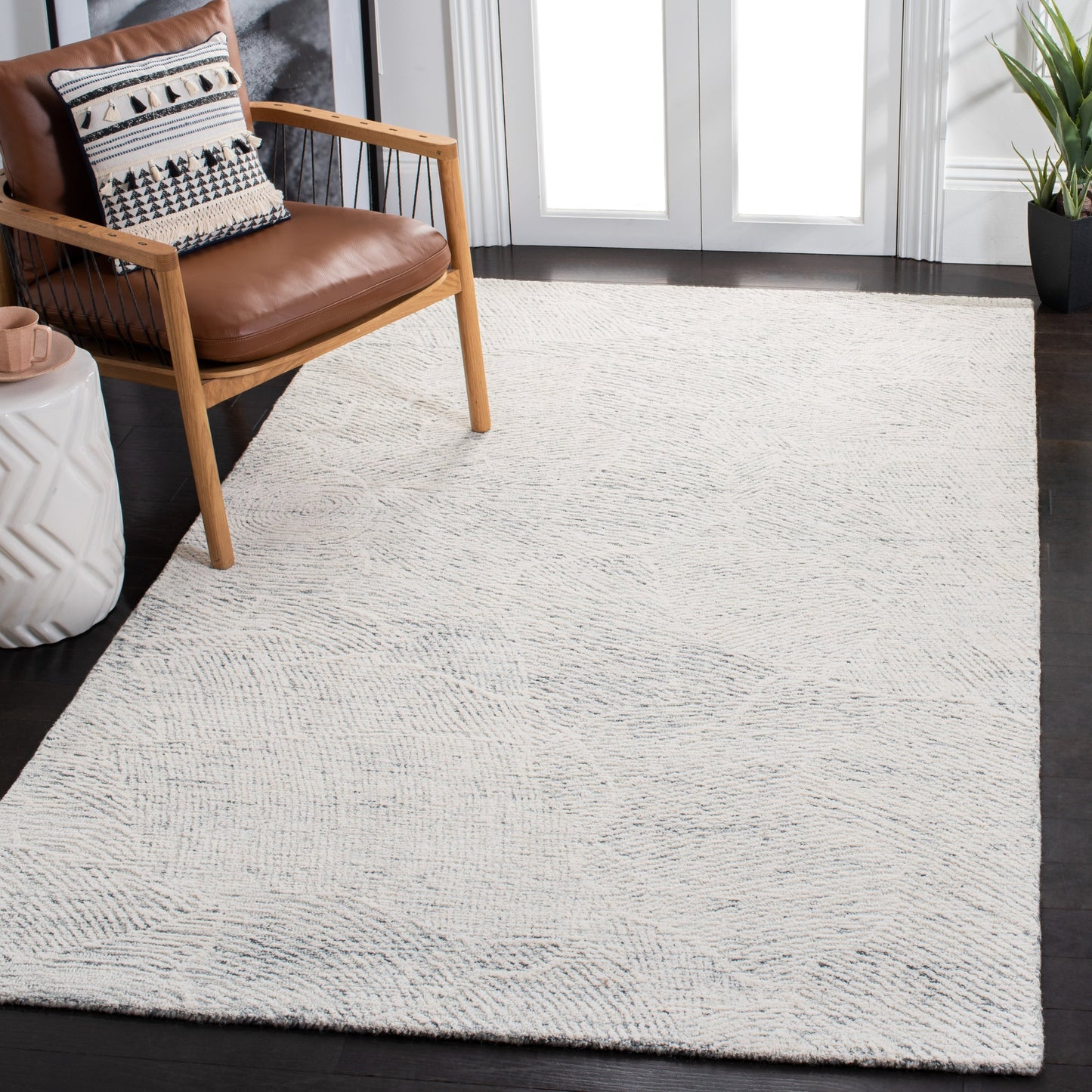 Tapis en laine fait main SAFAVIEH Metro Rozsika de style campagnard français