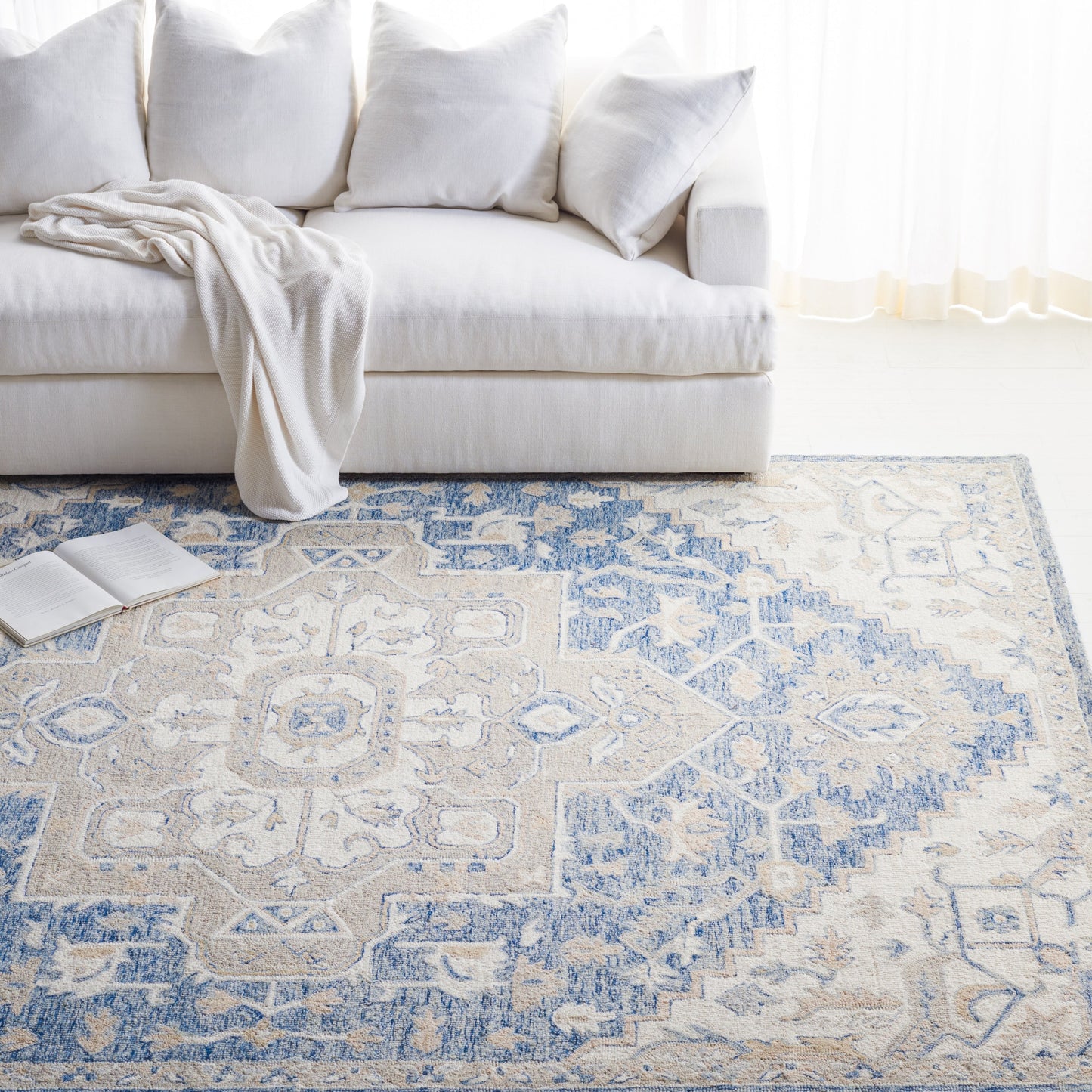 Tapis en laine à micro-boucles Gulseven fait main SAFAVIEH