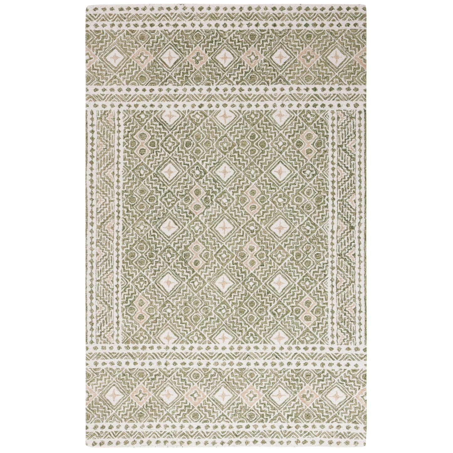Tapis en laine Lutetia micro-bouclé fait main SAFAVIEH