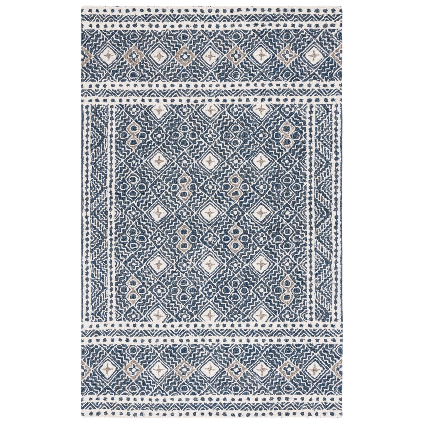 Tapis en laine Lutetia micro-bouclé fait main SAFAVIEH