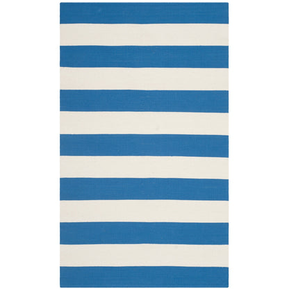 Tapis tissé plat en coton à rayures Montauk Geltrude fait main SAFAVIEH