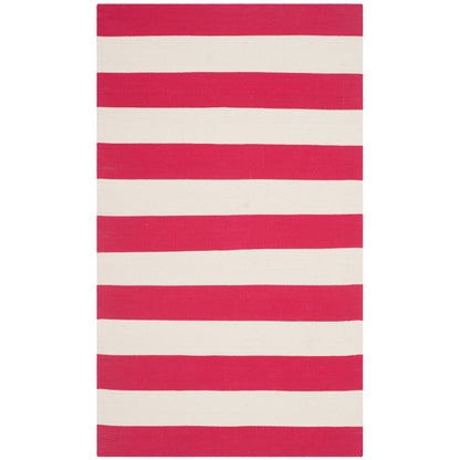 Tapis tissé plat en coton à rayures Montauk Geltrude fait main SAFAVIEH