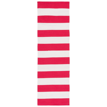 Tapis tissé plat en coton à rayures Montauk Geltrude fait main SAFAVIEH