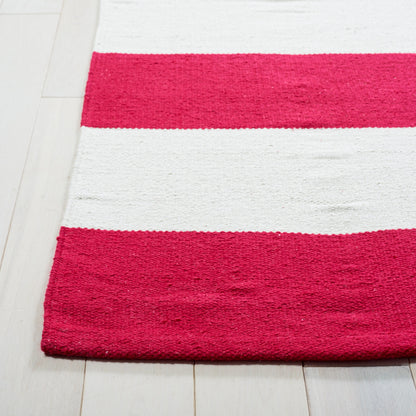 Tapis tissé plat en coton à rayures Montauk Geltrude fait main SAFAVIEH