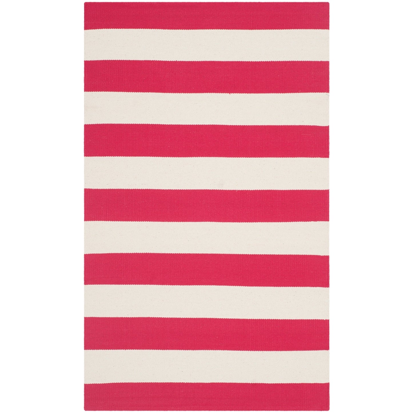 Tapis tissé plat en coton à rayures Montauk Geltrude fait main SAFAVIEH