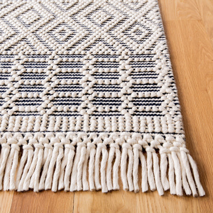 Tapis à franges en laine Natura Estel fait main SAFAVIEH