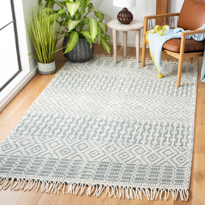 Tapis à franges en laine Natura Estel fait main SAFAVIEH