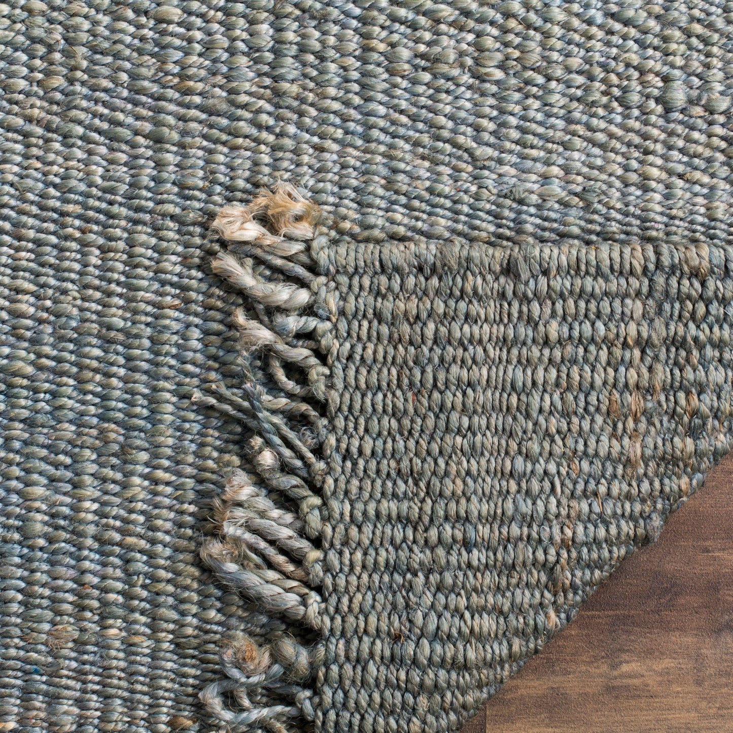 Tapis à franges en jute Eybjorg fait main en fibres naturelles SAFAVIEH