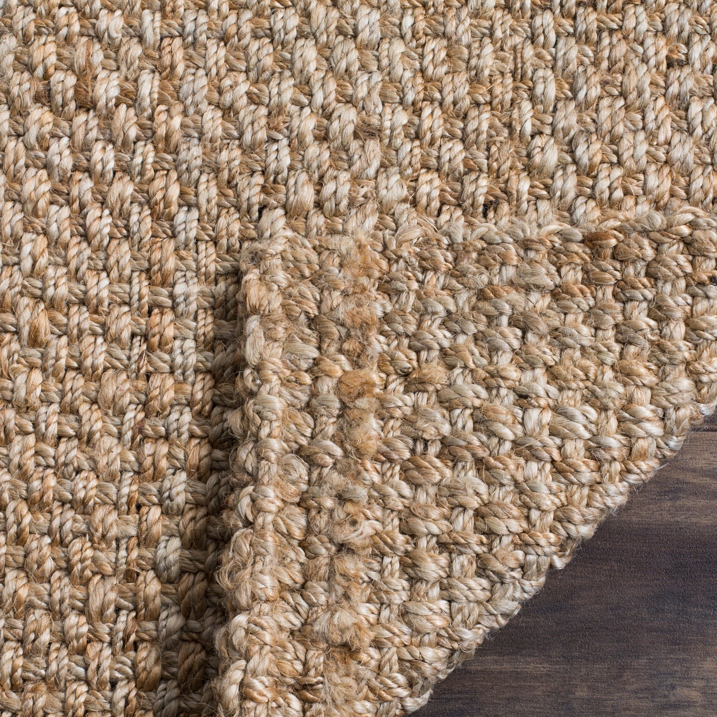 Tapis Gerdur en jute fait main en fibre naturelle SAFAVIEH