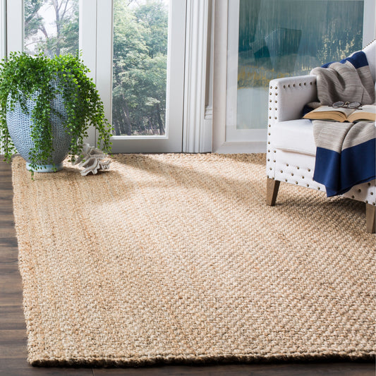 Tapis Gerdur en jute fait main en fibre naturelle SAFAVIEH