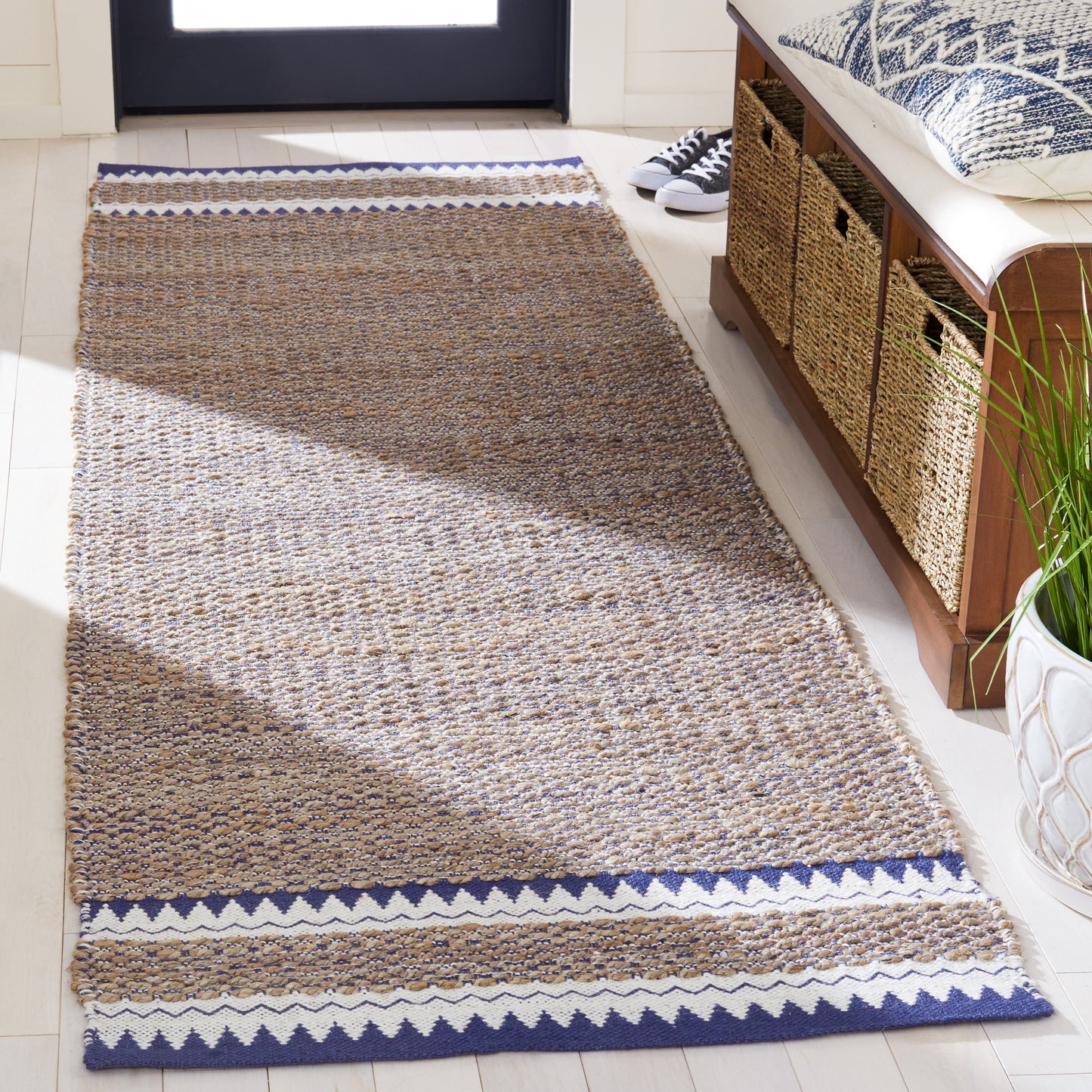 Tapis bohème en jute et fibres naturelles SAFAVIEH fait main