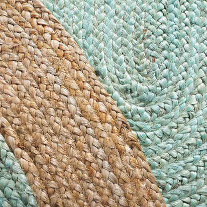 Tapis rond en jute fait main en fibres naturelles Jolette avec bordure SAFAVIEH