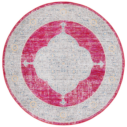 Tapis rond en jute fait main en fibres naturelles Jolette avec bordure SAFAVIEH