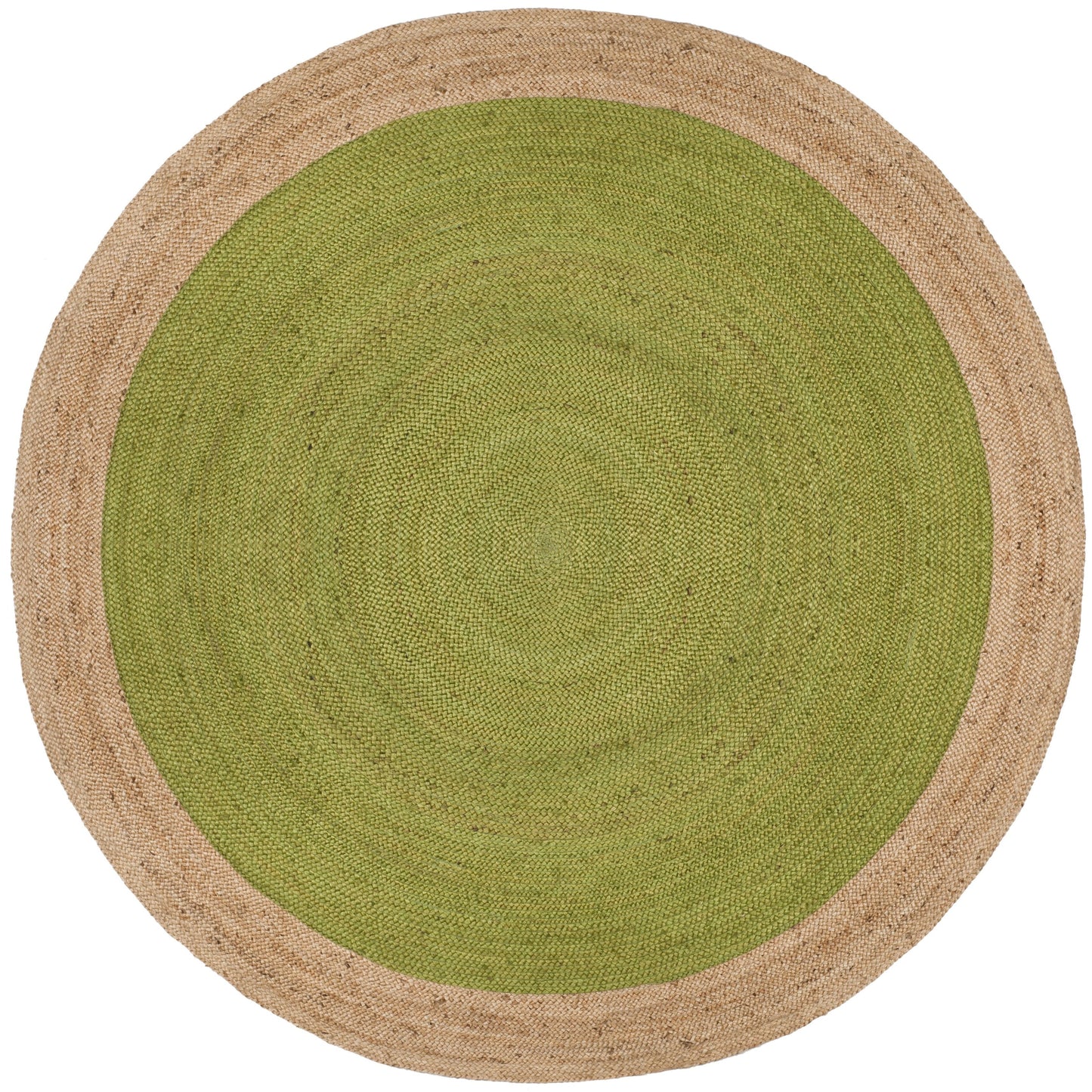 Tapis rond en jute fait main en fibres naturelles Jolette avec bordure SAFAVIEH
