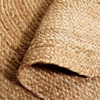 Tapis rond en jute fait main en fibres naturelles Jolette avec bordure SAFAVIEH