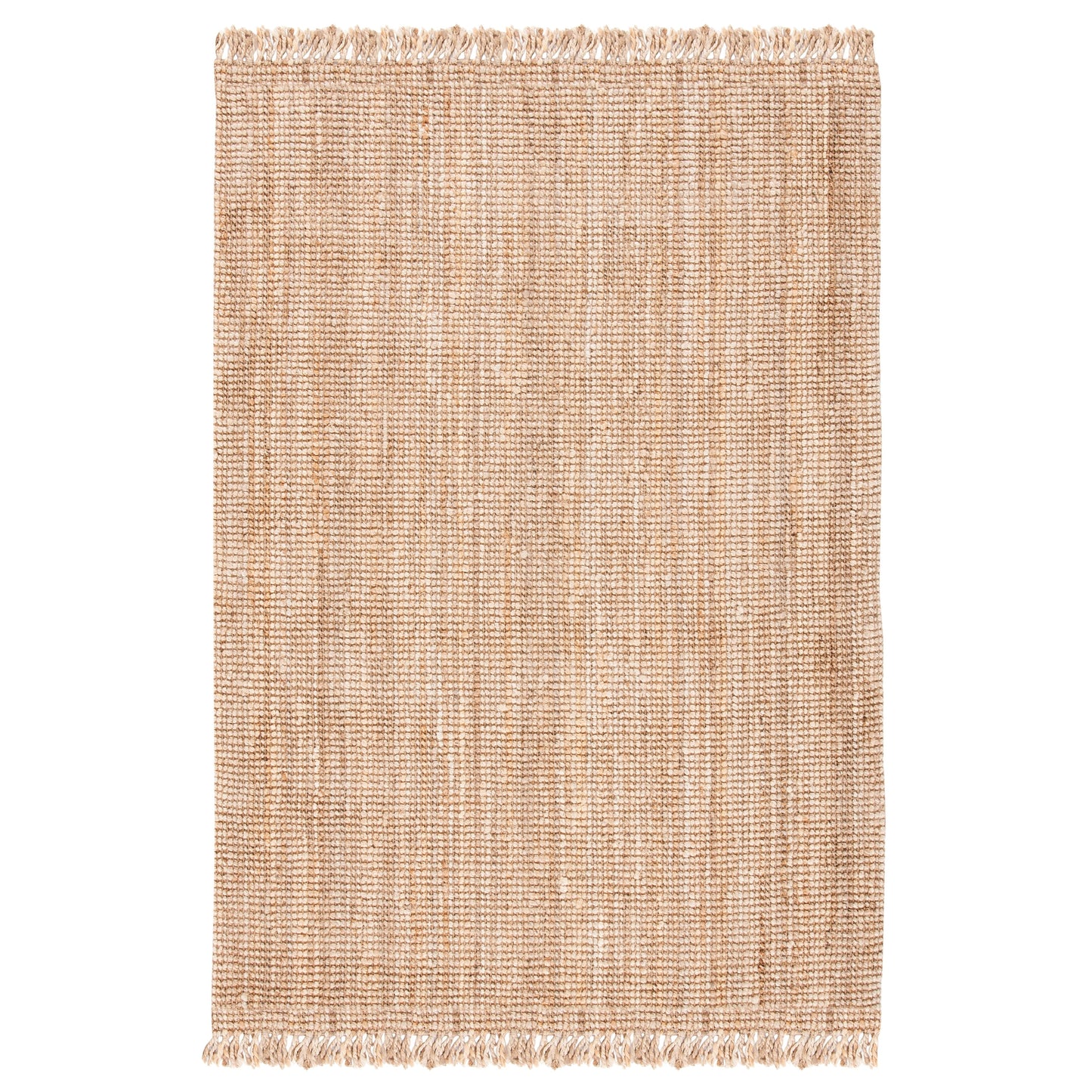 Tapis Mirnesa en jute fait main en fibre naturelle avec franges SAFAVIEH