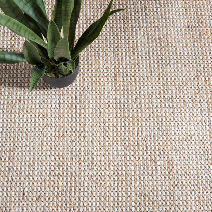 Tapis SAFAVIEH fait main en fibre naturelle Yareli jute et laine.
