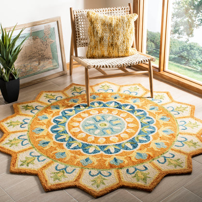 Tapis fantaisie en laine fait main SAFAVIEH Rianna Mandala