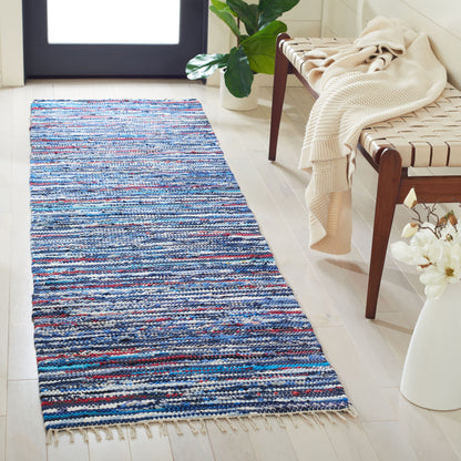 Tapis en chiffon fait main SAFAVIEH Irmeli Tapis décontracté en coton à rayures