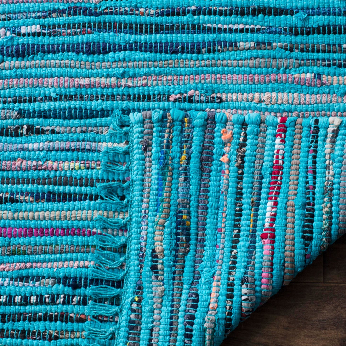 Tapis en coton à rayures Litzy fait main SAFAVIEH