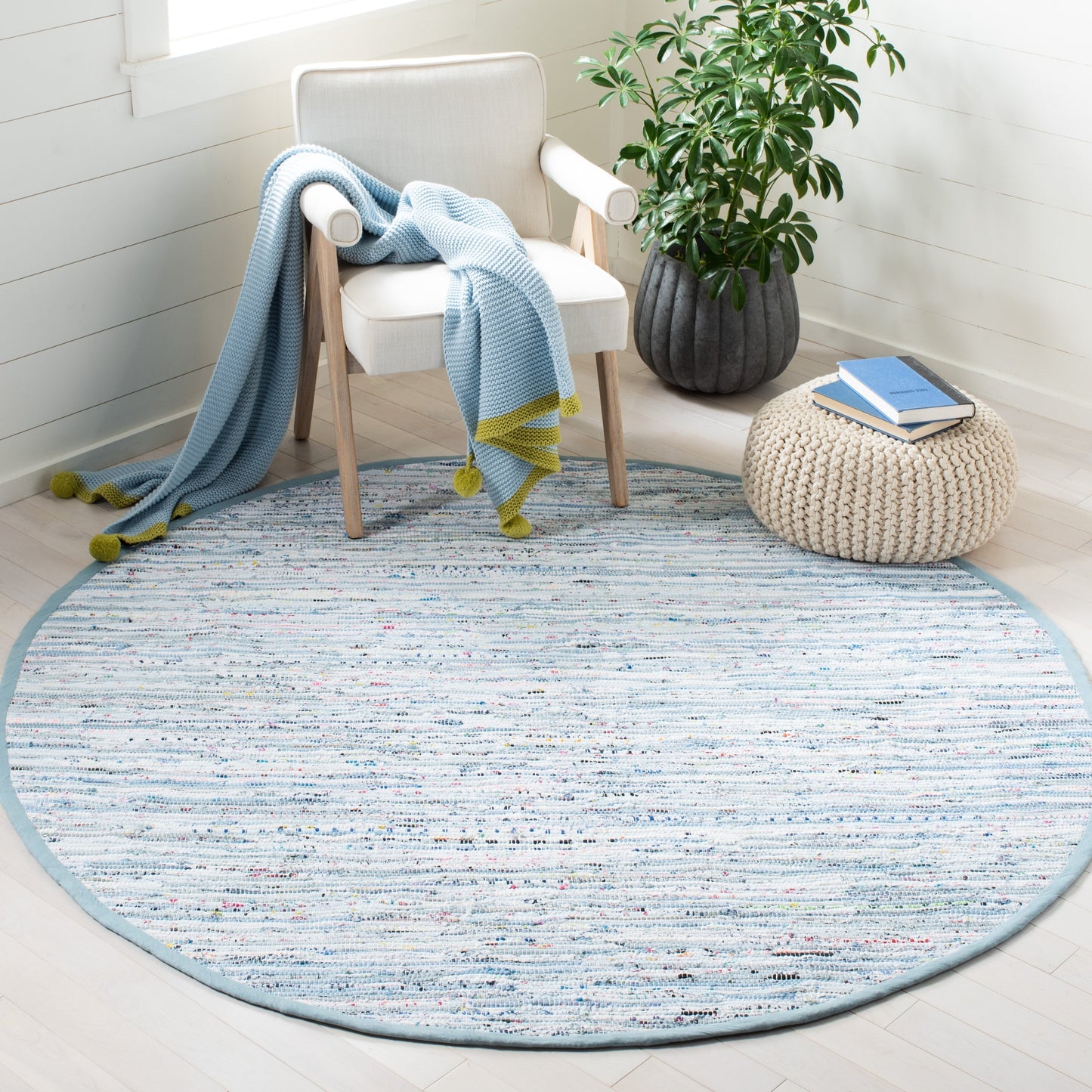 Tapis en coton à rayures Litzy fait main SAFAVIEH