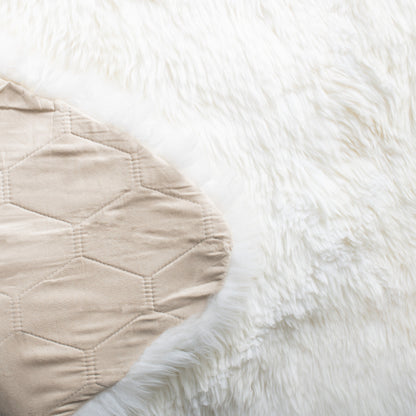 Tapis en peau de mouton véritable Brittnie fait main SAFAVIEH