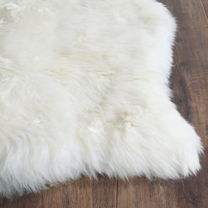 Tapis en peau de mouton véritable Brittnie fait main SAFAVIEH