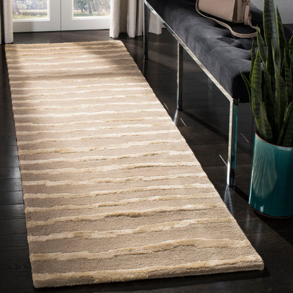 Tapis en laine NZ Soho Kikue Stripes fait main SAFAVIEH
