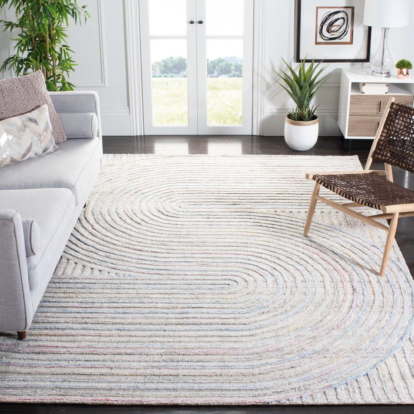 Tapis abstrait en laine fait main SAFAVIEH Southampton Asha