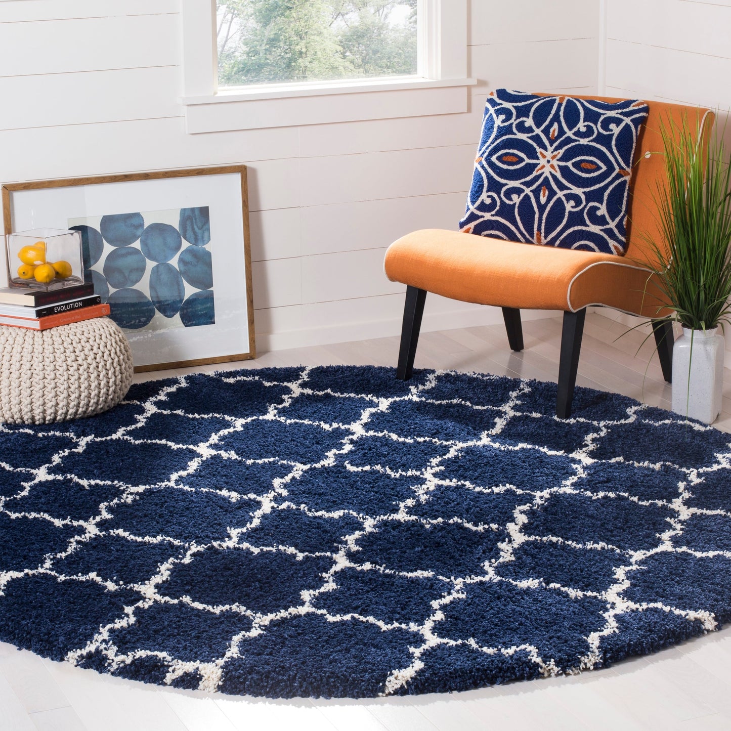 SAFAVIEH Hudson Shag Jeryl Glam Trellis 2-inch Area Rug