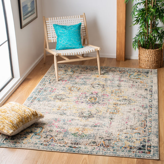 SAFAVIEH Madison Katelijne Boho Medallion Distressed Area Rug