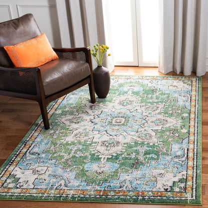 SAFAVIEH Madison Katelijne Boho Medallion Distressed Area Rug