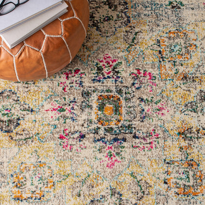 SAFAVIEH Madison Katelijne Boho Medallion Distressed Area Rug