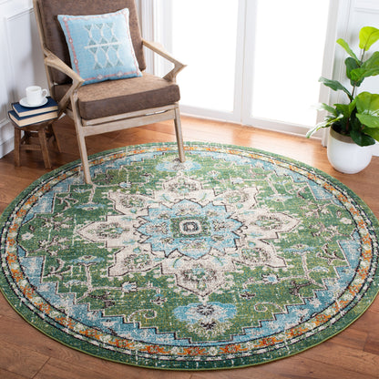 SAFAVIEH Madison Katelijne Boho Medallion Distressed Area Rug